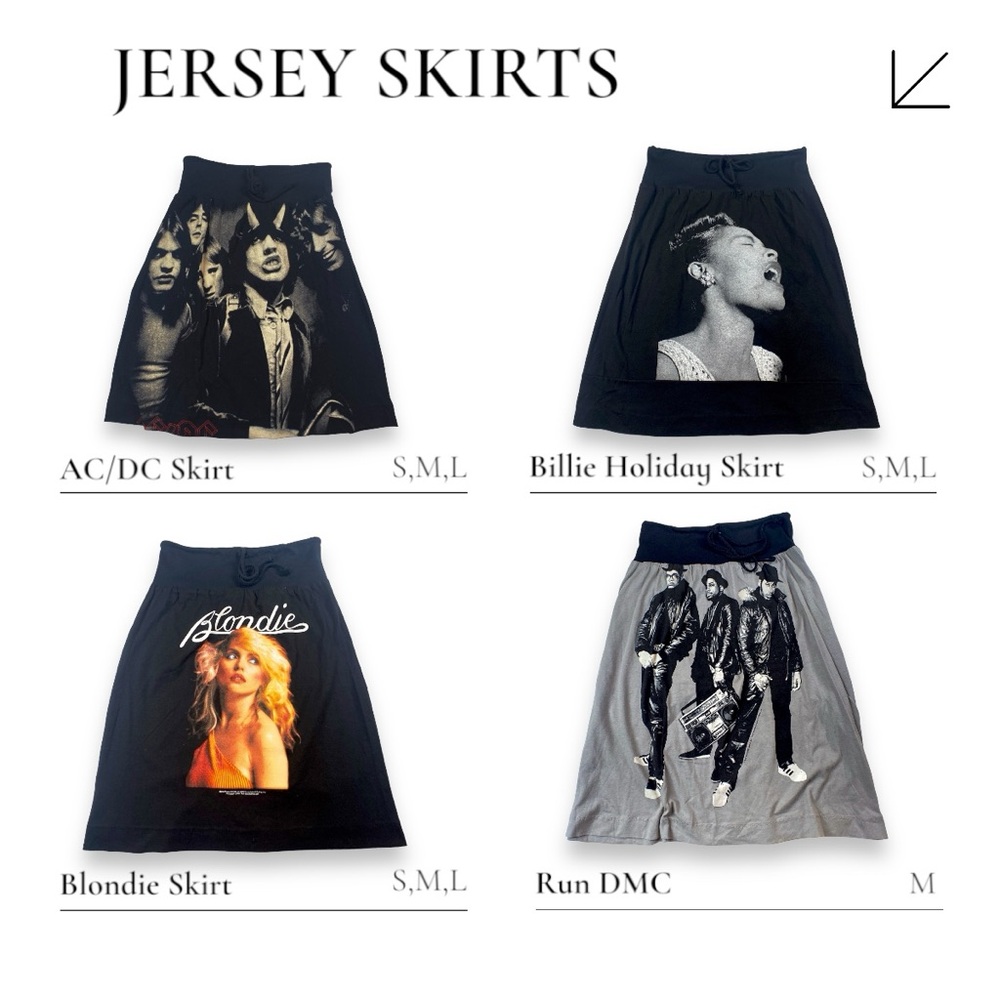 NWOT Michael Jackson Moonwalk Billie Jean Skirt Black Size Large - Picture 7 of 8